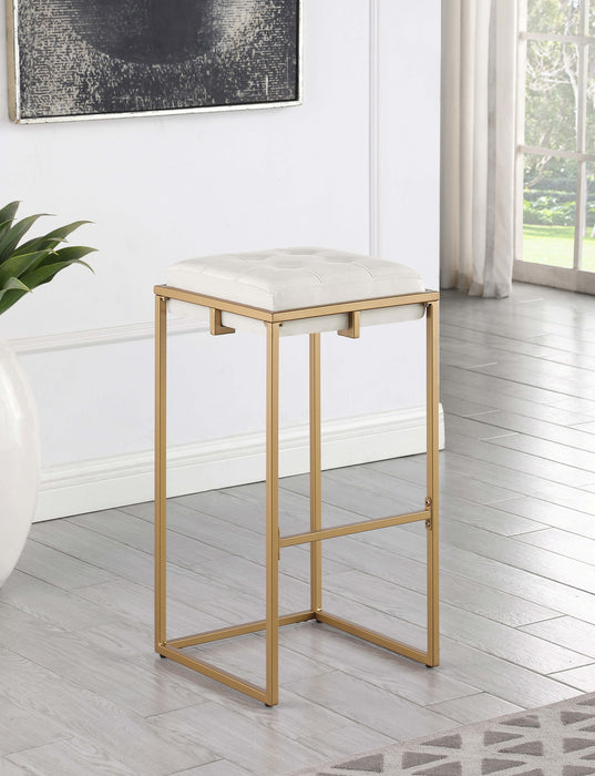 Nadia Square Padded Seat Bar Stool (Set of 2)