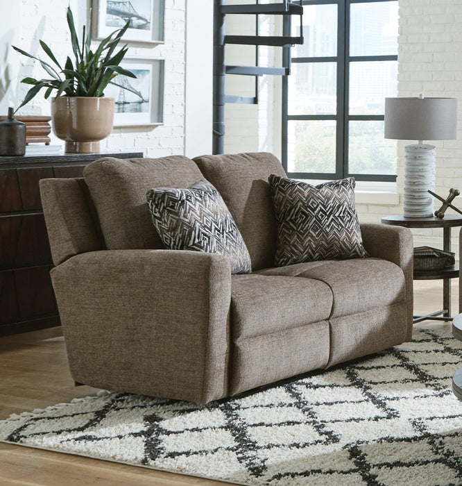 Catnapper Calvin Power Reclining Loveseat in Otter/Midnight 61632