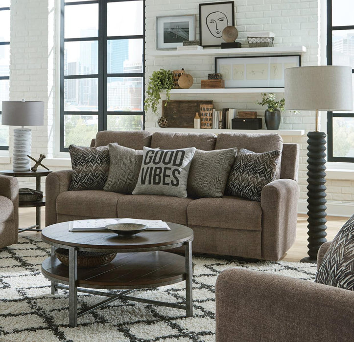 Catnapper Calvin Reclining Sofa in Otter/Midnight 1631