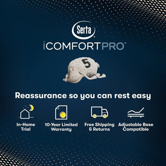 Serta iComfortPro Mattress Chelsea Medium Mattress - Twin XL
