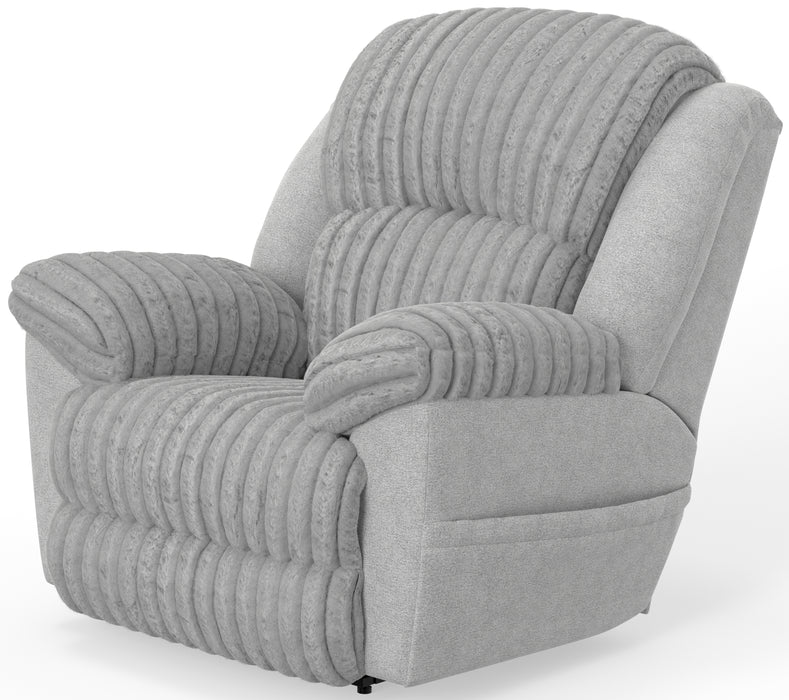 Shaggy Power Lay Flat Recliner w/Zero Gravity