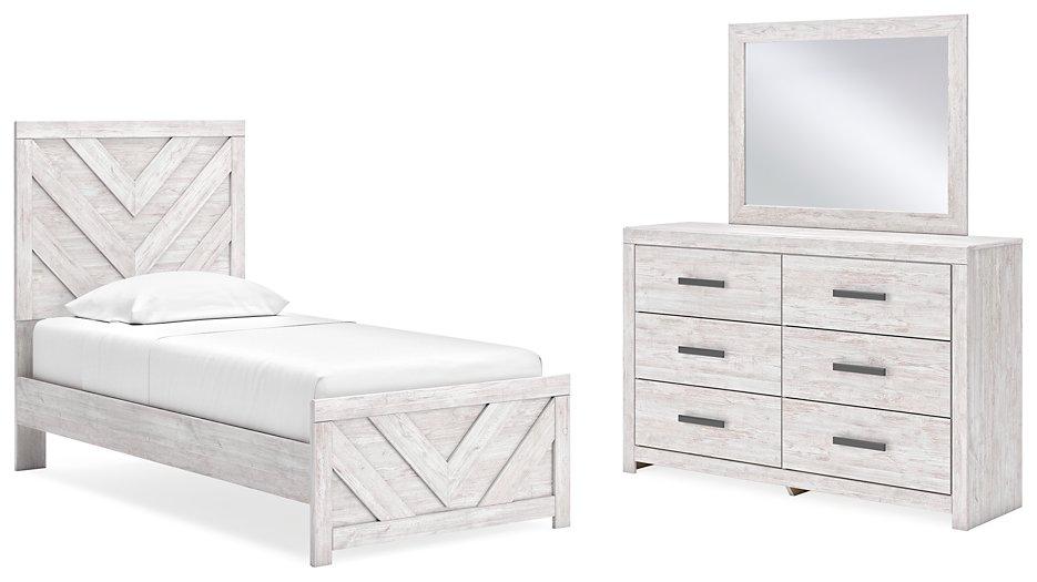 Cayboni Bed, Dresser, Mirror, Nightstand, Chest Set