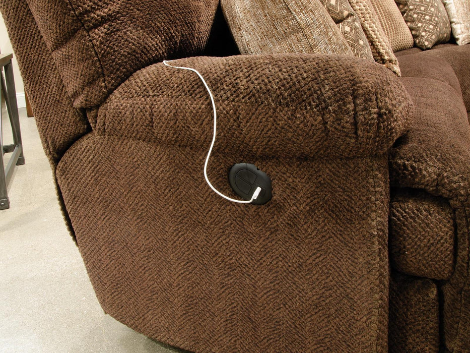 Catnapper Furniture Burbank Left Side Facing Chaise in Chocolate