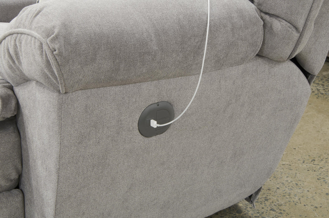 Catnapper Furniture Sadler Power Lay Flat Recliner in Mica