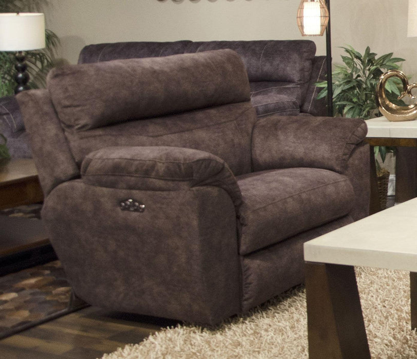 Catnapper Sedona Power Headrest Lay Flat Recliner in Mocha 62220-7
