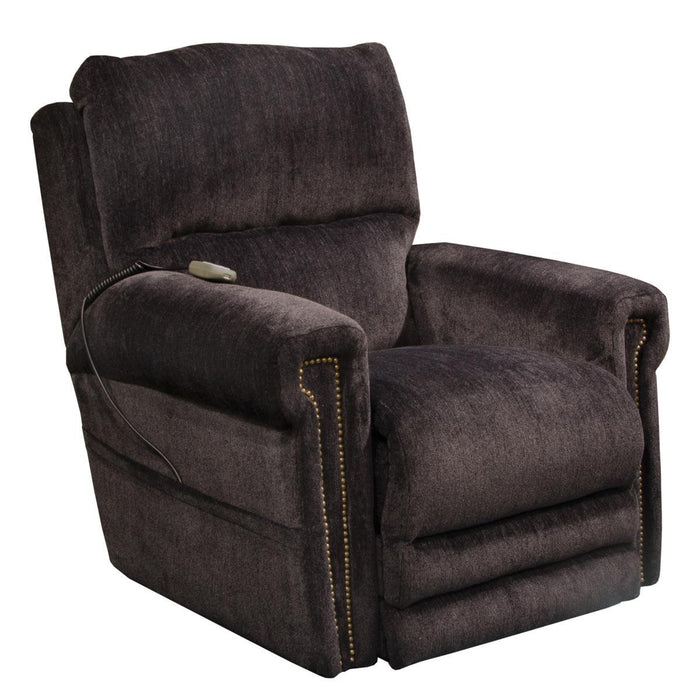 Catnapper Warner Power Headrest w/Lumbar Power Lay Flat Recliner in Slate 764862