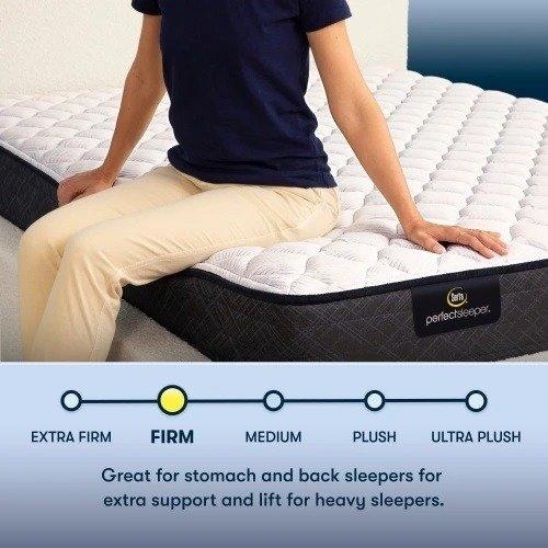Serta Perfect Sleeper Innerspring Mattress Adoring Night Firm Tight Top - Twin image