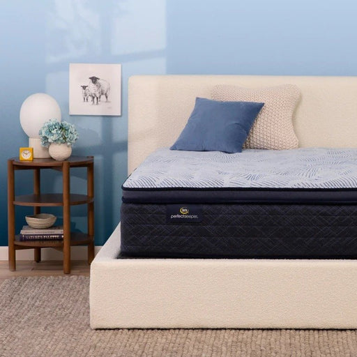 Serta Perfect Sleeper Innerspring Mattress Blue Lagoon Nights Plush Pillow Top - Full image
