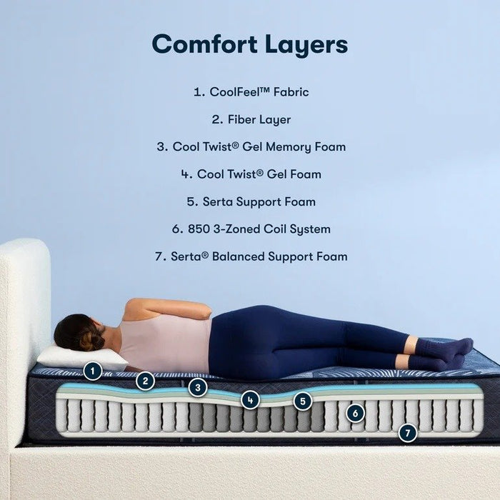 Serta Perfect Sleeper Hybrid Mattress Dazzling Night Firm - California King