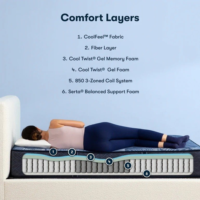Serta Perfect Sleeper Hybrid Mattress Dazzling Night Medium - California King