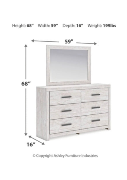 Cayboni Bed, Dresser, Mirror, Nightstand, Chest Set