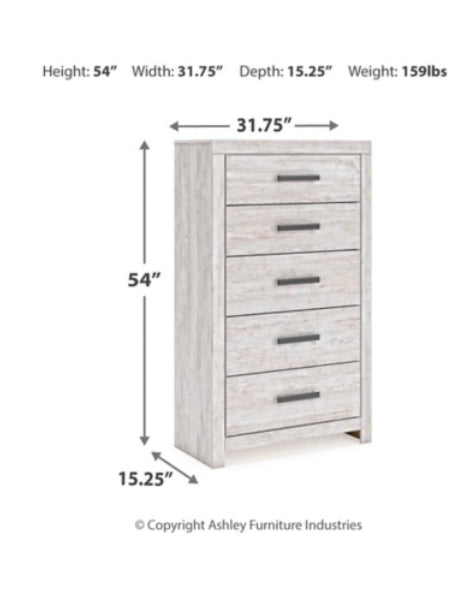 Cayboni Bed, Dresser, Mirror, Nightstand, Chest Set